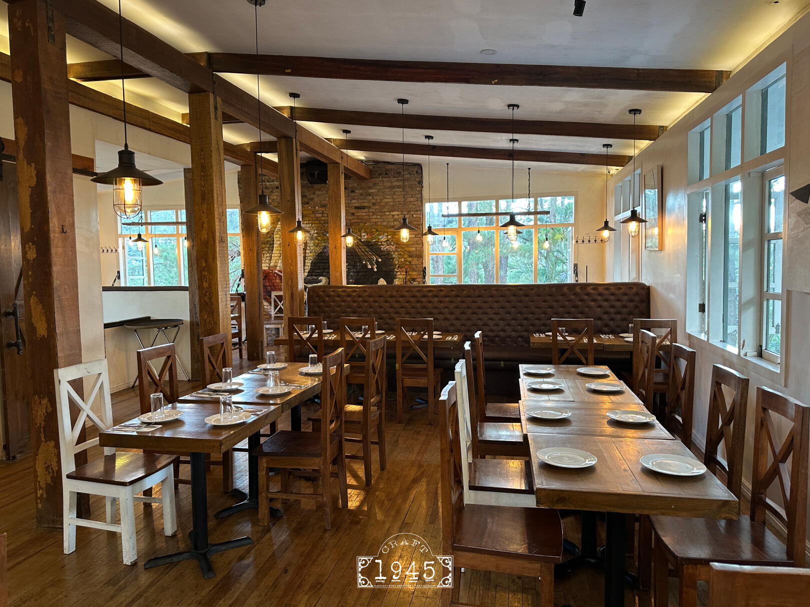 Upstairs dining area Spacious area for parties and events