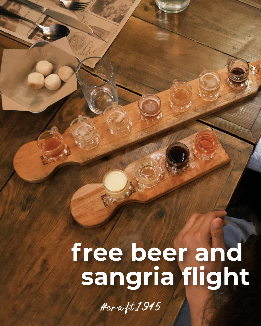 Free beer and sangra flight Free beer and sangra flight
