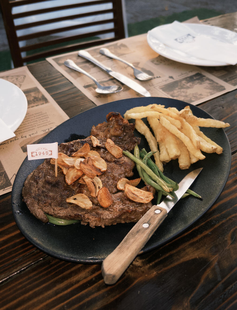 steak ala pobre (ribeye)